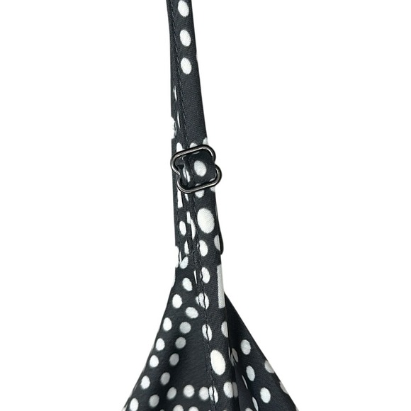 NWT Banana Republic Factory Grey White Geometric Design Satin Slip Dress Size S - Picture 6 of 12